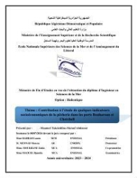 Contribution à l’étude de quelques indicateurs socioéconomiques de la pêcherie dans les ports Bouharoun et Cherchell