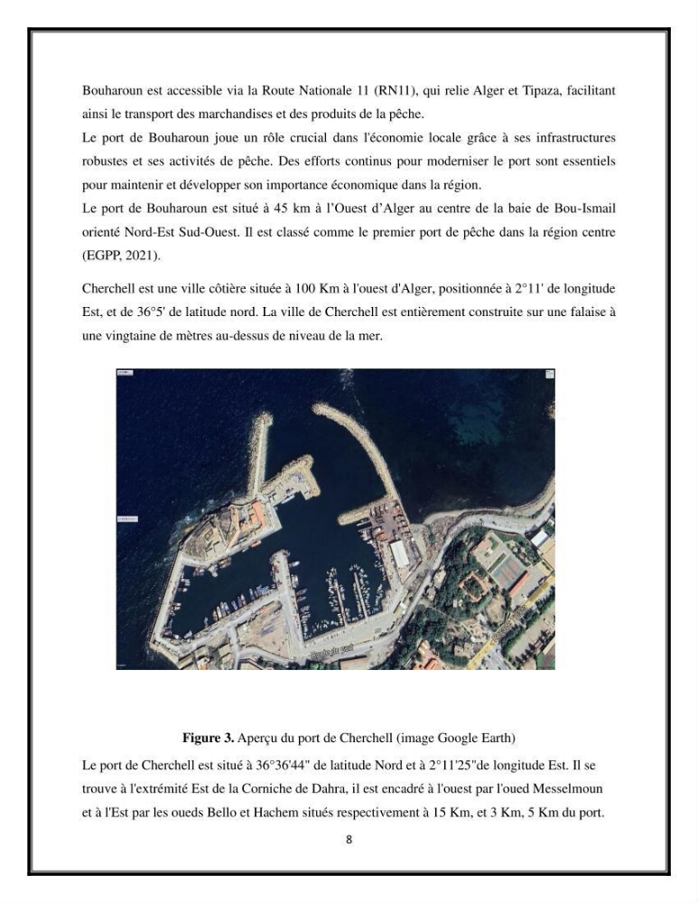 Contribution à l’étude de quelques indicateurs socioéconomiques de la pêcherie dans les ports Bouharoun et Cherchell