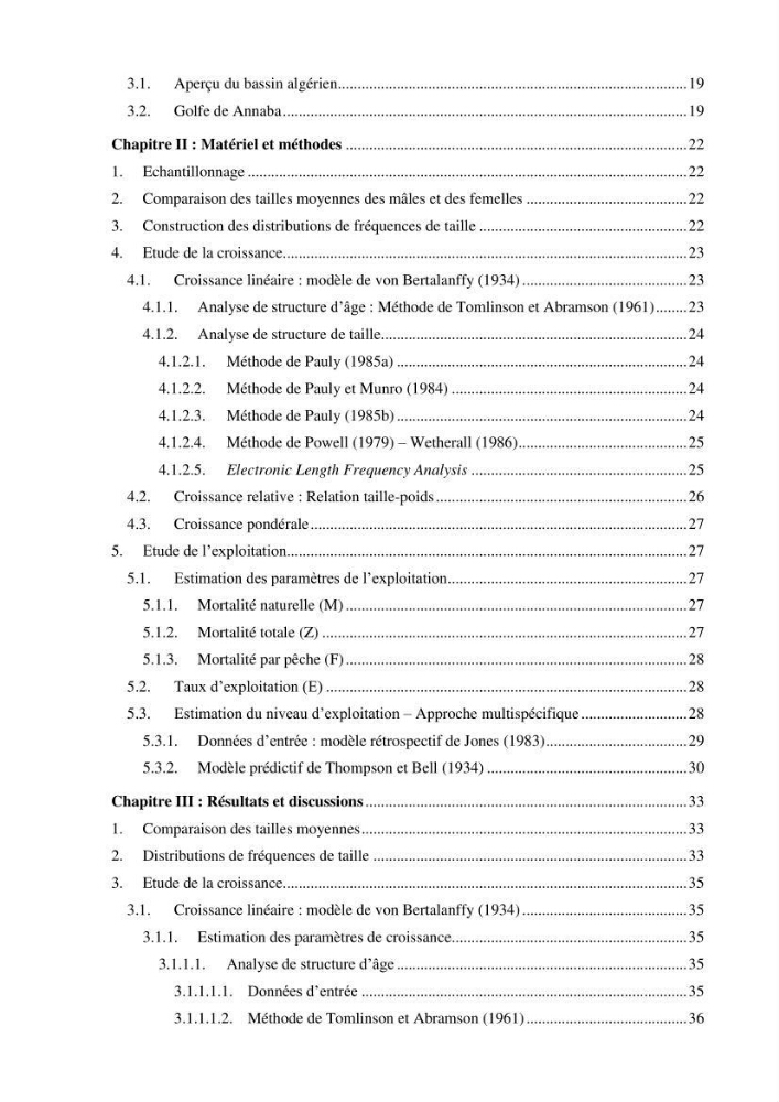 Contribution à l\'étude de la croissance et de l\'exploitation du Gobie noir Gobius niger L., 1758 ( Perciformes, Gobidae) du golg de Annaba: