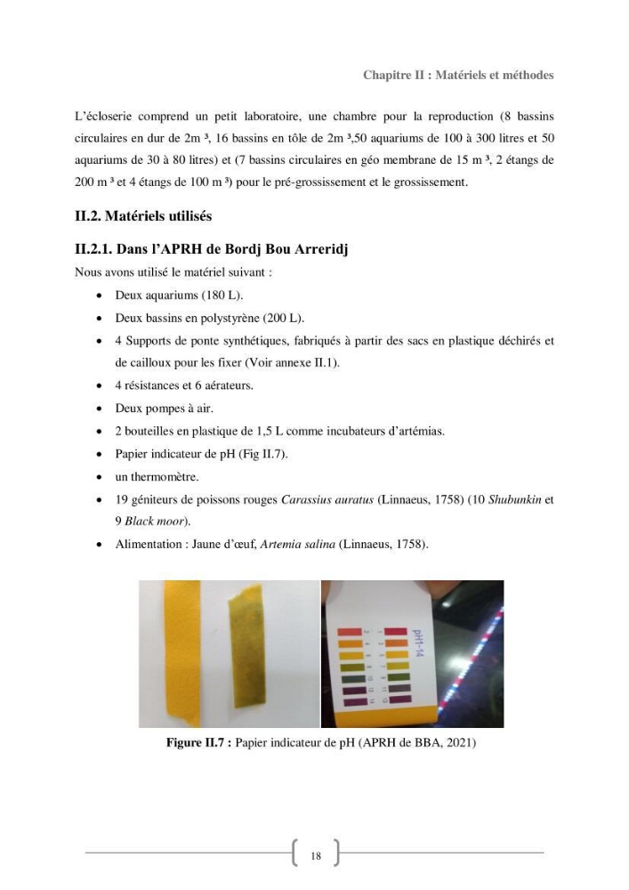 Contribution à la reproduction de quelques espèces de poissons d’ornements d’eau douce :