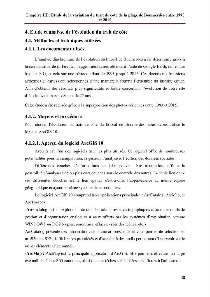 Analyse statistique de l\'évolution morphodynamique du morphodynamique du littoral de Boumerdès