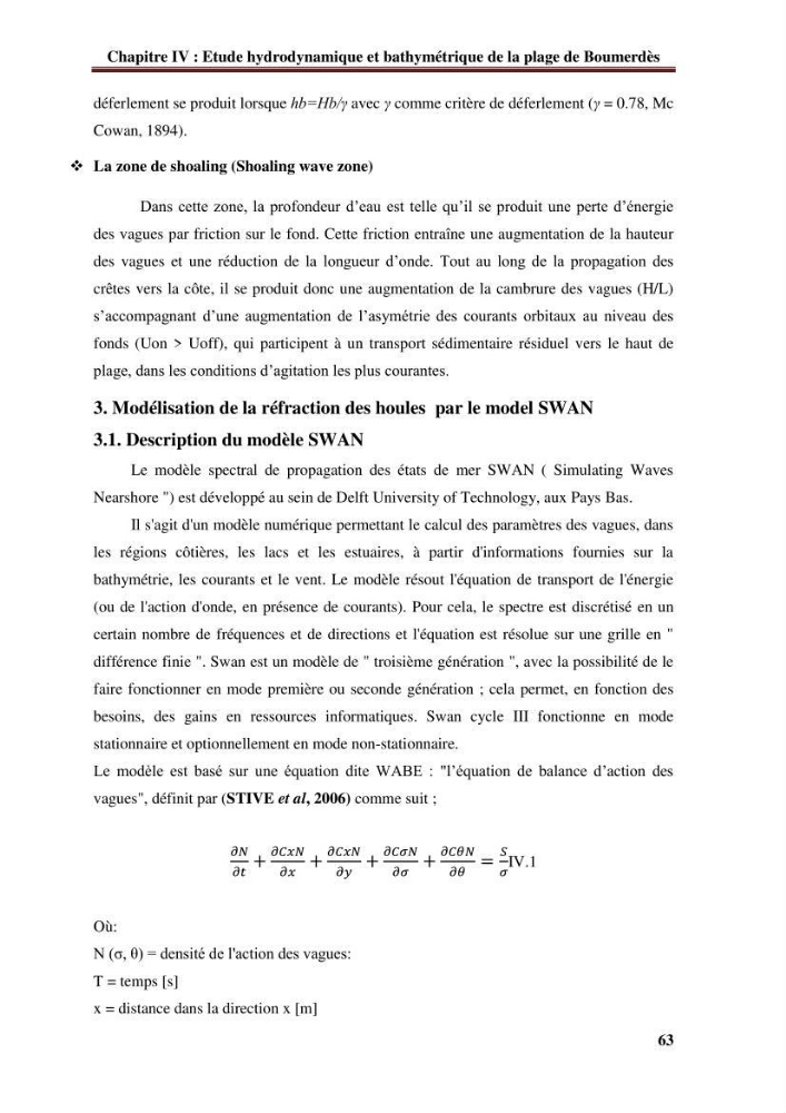 Analyse statistique de l\'évolution morphodynamique du morphodynamique du littoral de Boumerdès
