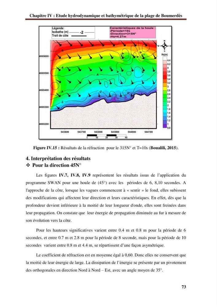 Analyse statistique de l\'évolution morphodynamique du morphodynamique du littoral de Boumerdès