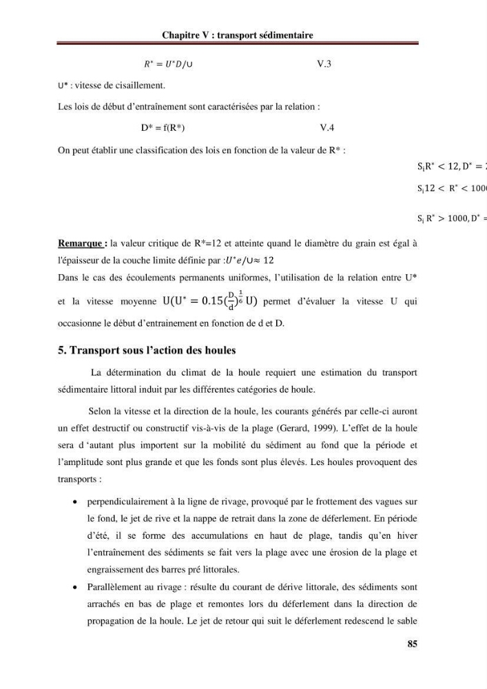 Analyse statistique de l\'évolution morphodynamique du morphodynamique du littoral de Boumerdès