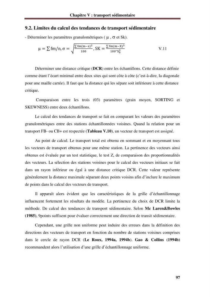 Analyse statistique de l\'évolution morphodynamique du morphodynamique du littoral de Boumerdès