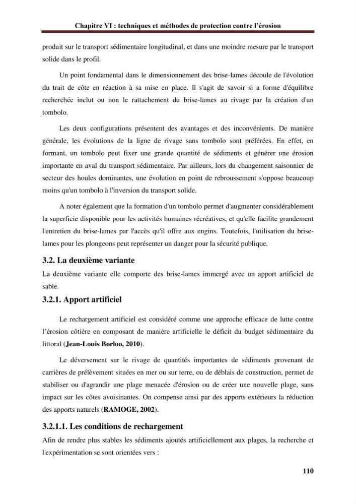 Analyse statistique de l\'évolution morphodynamique du morphodynamique du littoral de Boumerdès