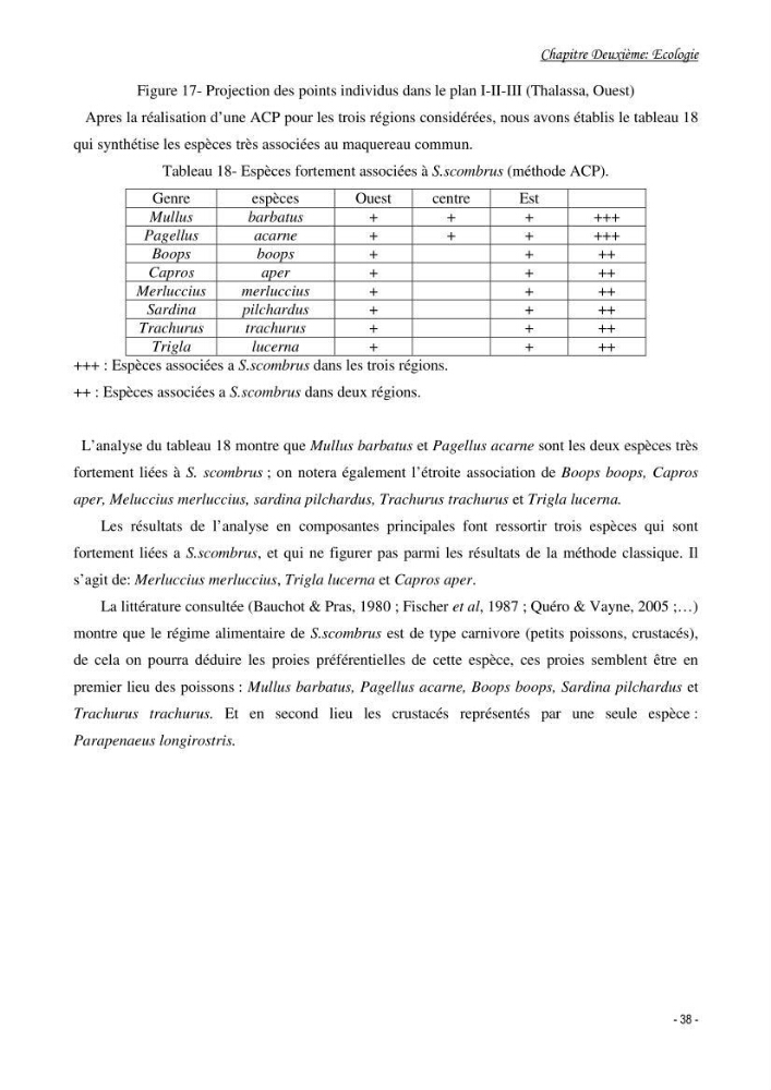 Contribution à l\'étude de l\'écologie et de la biologie du genre scomber: