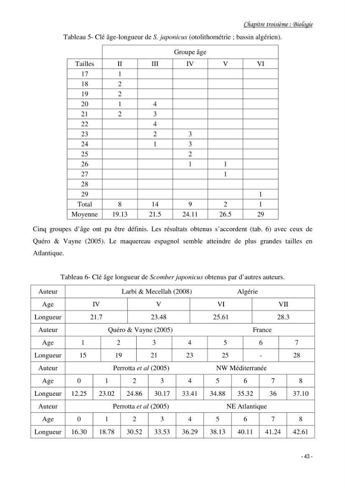 Contribution à l\'étude de l\'écologie et de la biologie du genre scomber: