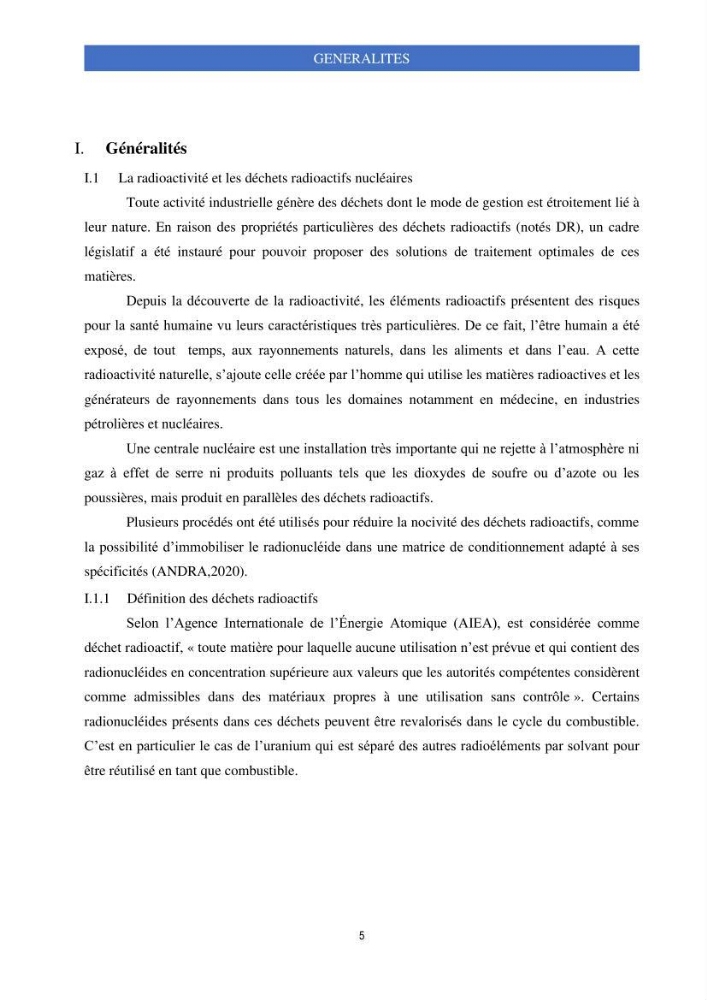 Elimination d’élément radioactif Cs* et d’élément trace métallique Pb en solution aqueuse par adsorption sur les carapaces de crevettes: