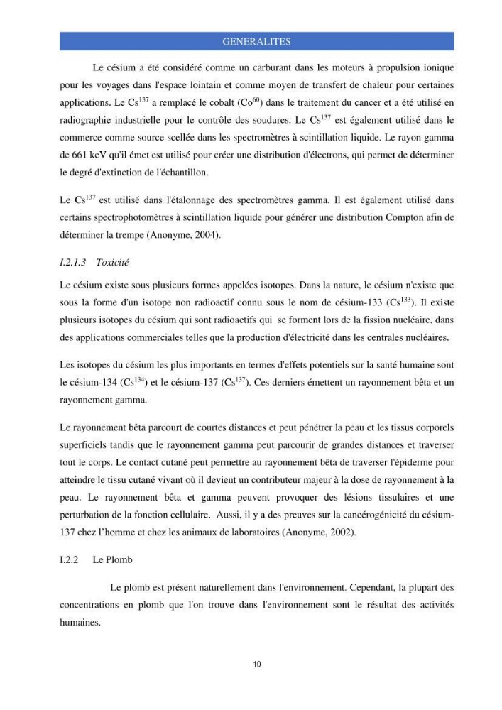 Elimination d’élément radioactif Cs* et d’élément trace métallique Pb en solution aqueuse par adsorption sur les carapaces de crevettes: