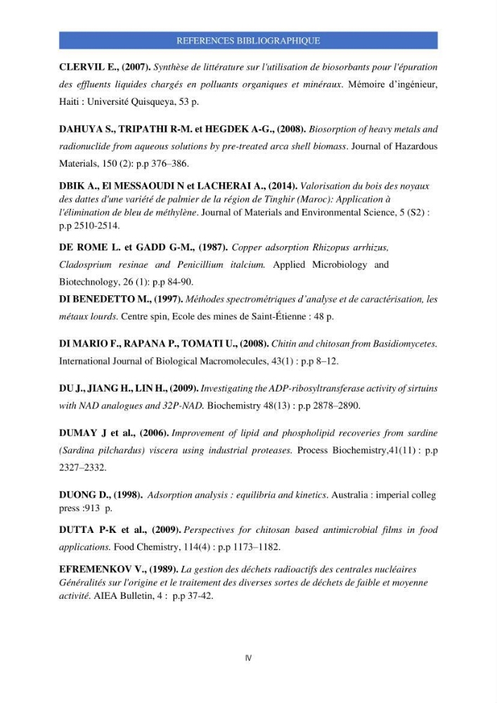 Elimination d’élément radioactif Cs* et d’élément trace métallique Pb en solution aqueuse par adsorption sur les carapaces de crevettes: