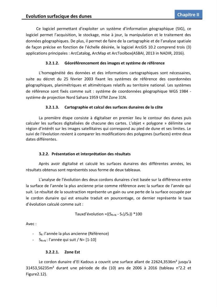 Etude des écosystèmes dunaires algérois