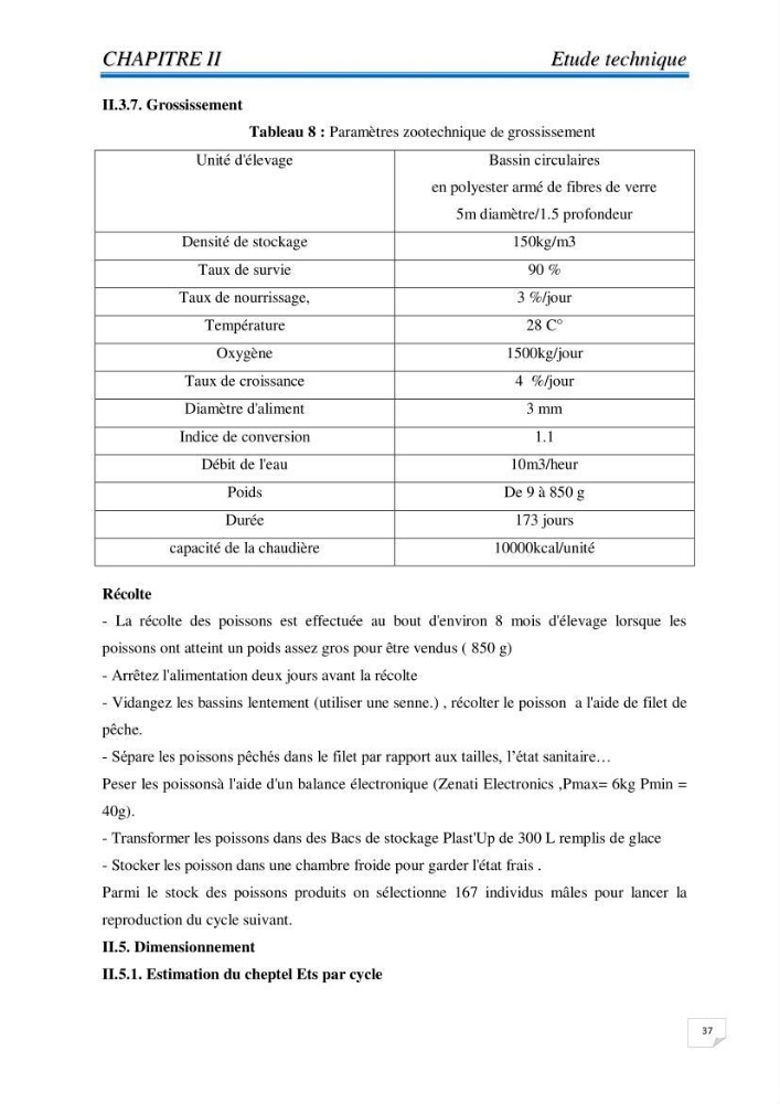 Contribution à la conception d\'une ferme d\'élevage de poisson chat (Clarias gariepinus):