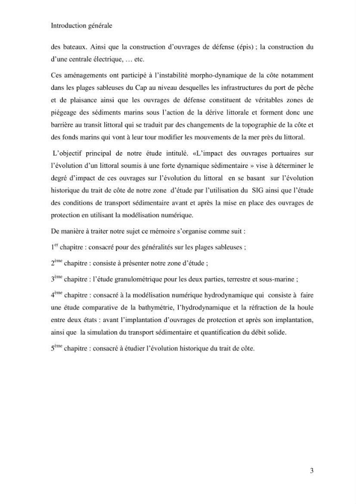 Impact des ouvrages portuaires sur l\'évolution d\'un littoral soumis à une forte dynamique sédimentaire
