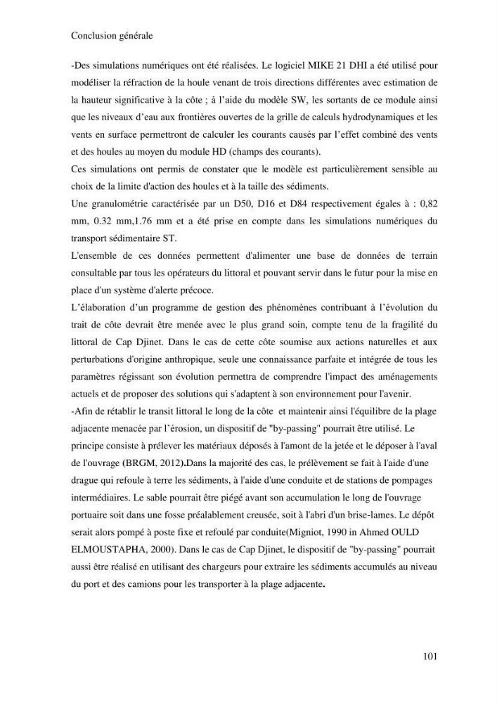 Impact des ouvrages portuaires sur l\'évolution d\'un littoral soumis à une forte dynamique sédimentaire