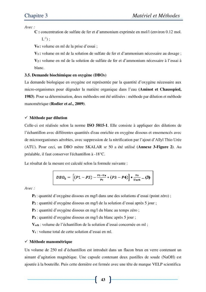 Evaluation des paramètres physico-chimiques et bactériologiques au niveau de la plage El Bahdja avec les apports de l\'Oued Béni-Messous