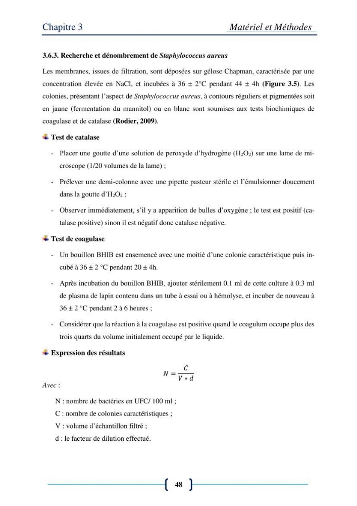 Evaluation des paramètres physico-chimiques et bactériologiques au niveau de la plage El Bahdja avec les apports de l\'Oued Béni-Messous