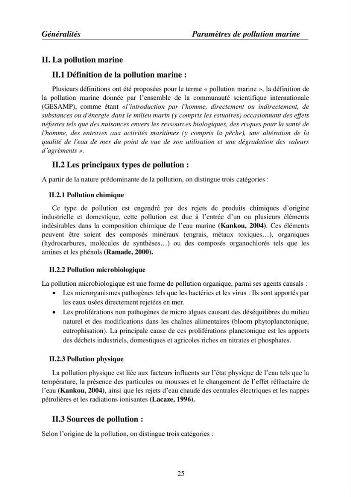 Suivi des pramètres de pollution des eau littorles de de la Baie de Bou-Ismail et impact des aménagemnts coties