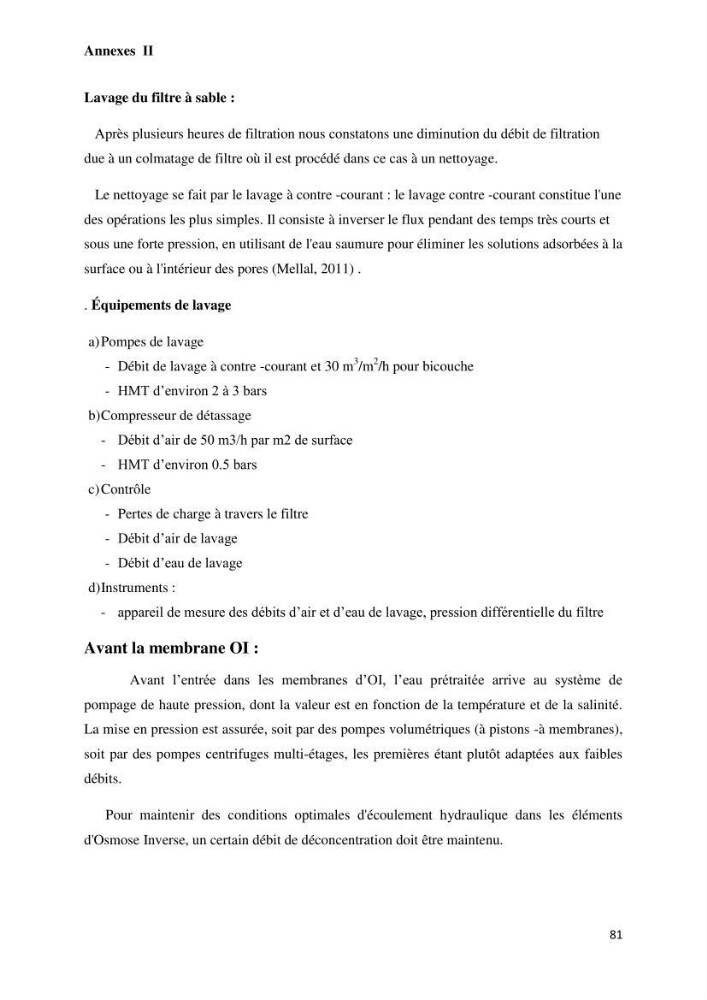 Suivi du procédé de dessalement de l\'eau de mer de la station d\'El Marsa et caractérisation des rejets de saumure