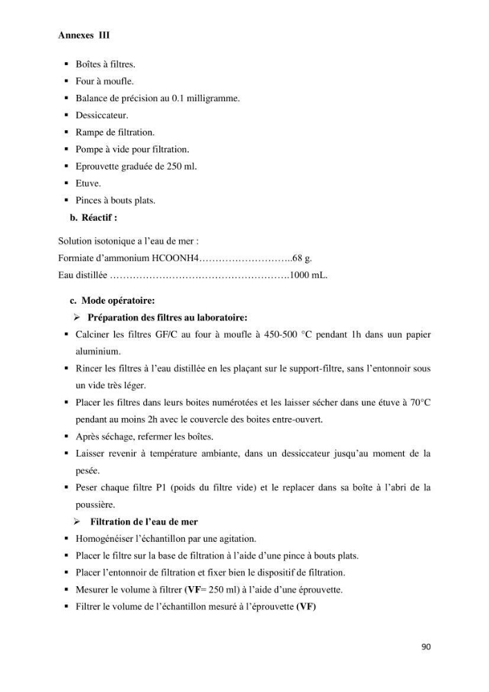 Suivi du procédé de dessalement de l\'eau de mer de la station d\'El Marsa et caractérisation des rejets de saumure