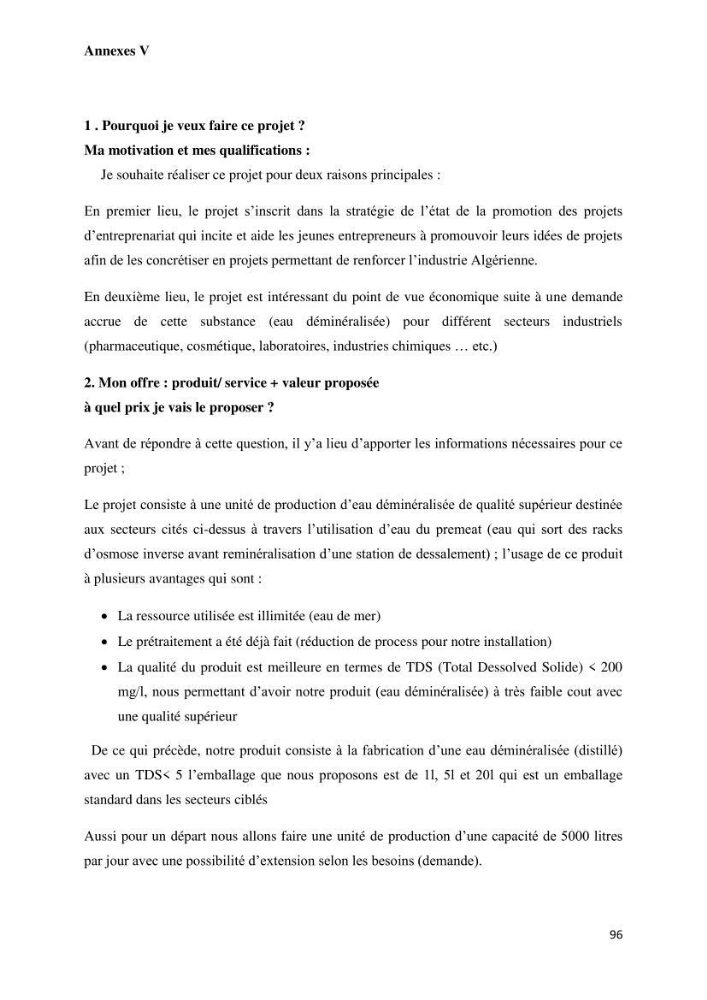 Suivi du procédé de dessalement de l\'eau de mer de la station d\'El Marsa et caractérisation des rejets de saumure