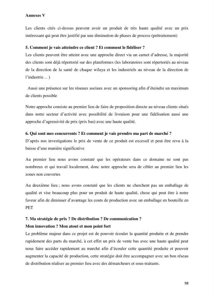 Suivi du procédé de dessalement de l\'eau de mer de la station d\'El Marsa et caractérisation des rejets de saumure