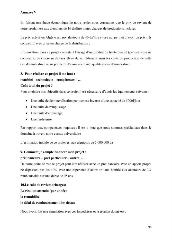 Suivi du procédé de dessalement de l\'eau de mer de la station d\'El Marsa et caractérisation des rejets de saumure