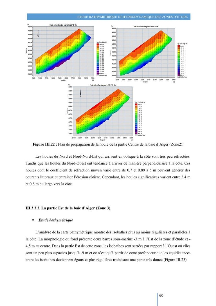 Modelisation numérique de la cinématique du trait de côte et la dynamique sédimentaire des plages sableuses (qOran, Bou-Ismail,Alger, Bejaia et Skikda) : cas d\'étude : Sidi Fredj