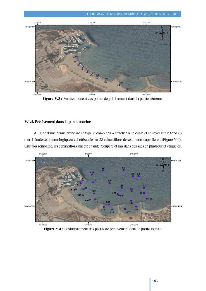 Modelisation numérique de la cinématique du trait de côte et la dynamique sédimentaire des plages sableuses (qOran, Bou-Ismail,Alger, Bejaia et Skikda) : cas d\'étude : Sidi Fredj