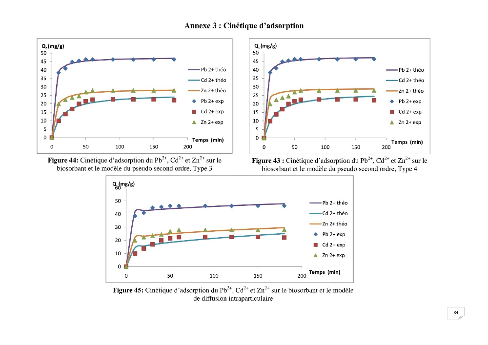 Etude de la biosorption des éléments traces métaliques (Pb2+,Cd2+,et Zn2+) sur une biomasse marine: