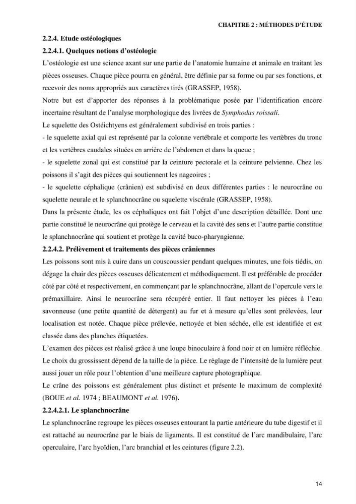 Contribution à l’étude de Symphodus roissali (Risso, 1810) des côtes centres du bassin algérien