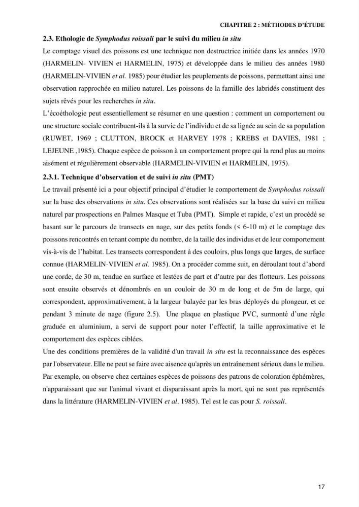 Contribution à l’étude de Symphodus roissali (Risso, 1810) des côtes centres du bassin algérien