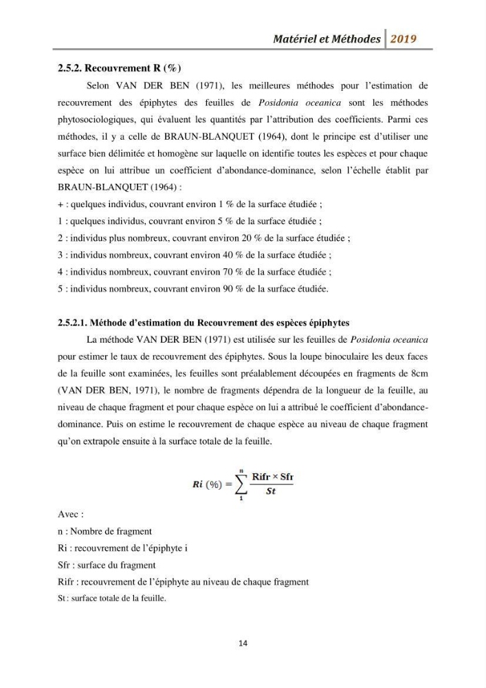 Contribution à l’utilisation des épiphytes des feuilles de Posidonia oceanica dans les réseaux de surveillance :résultats préliminaires