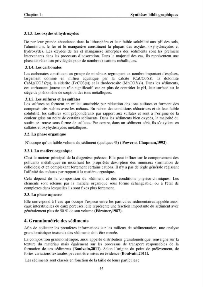 Eléments traces métalliques dans le sédiment marin de la Baie de Zemmouri