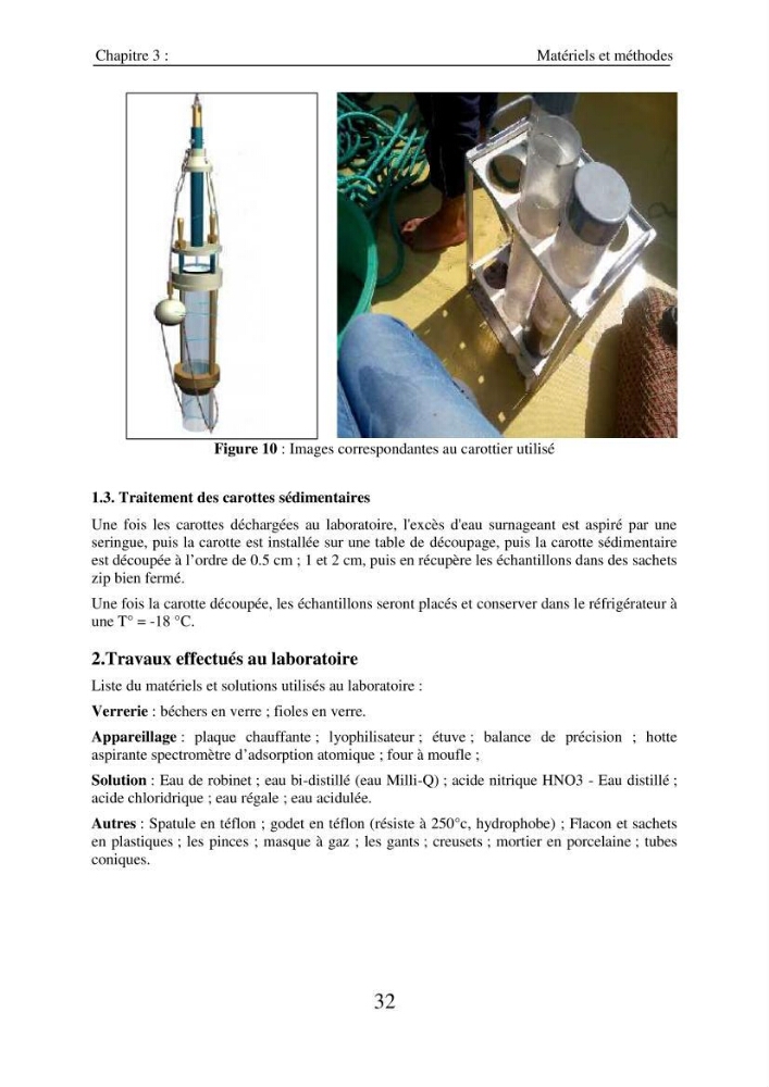 Eléments traces métalliques dans le sédiment marin de la Baie de Zemmouri