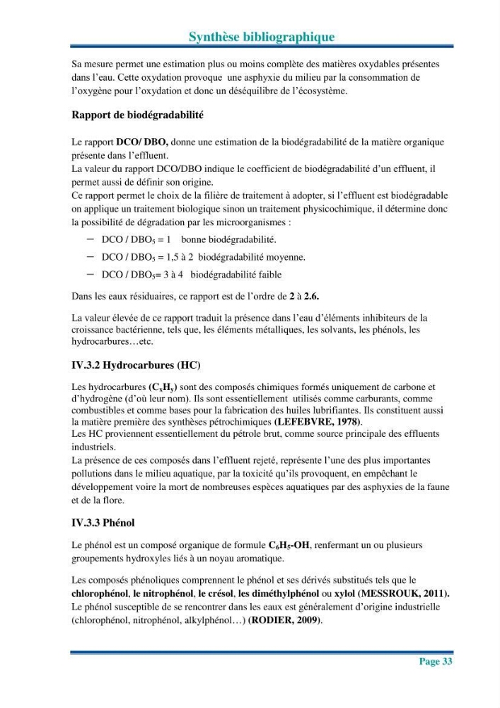 Traitement des effluents industriels liquides de la raffinerie d\'Alger: étude comparative entre l\'efficacité du foin de l\'anthracité dans le traitement des eaux