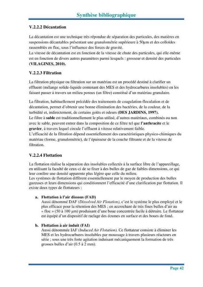 Traitement des effluents industriels liquides de la raffinerie d\'Alger: étude comparative entre l\'efficacité du foin de l\'anthracité dans le traitement des eaux