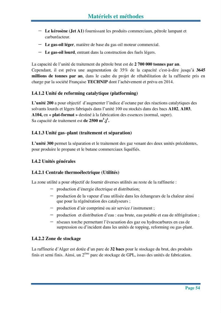 Traitement des effluents industriels liquides de la raffinerie d\'Alger: étude comparative entre l\'efficacité du foin de l\'anthracité dans le traitement des eaux