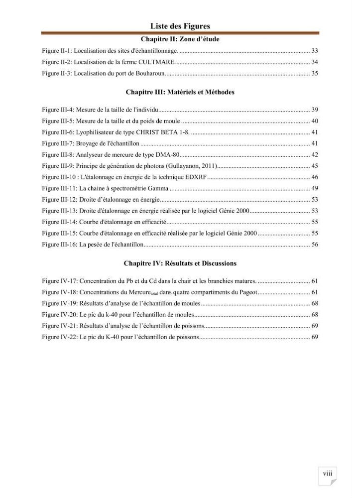 Evaluation de l’activité du Polonium-210 et niveaux des éléments de trace métalliques (Hg, Pb et Cd) dans le biote (Poissons comestibles et fruits de mer), risque sur la santé de l’homme: