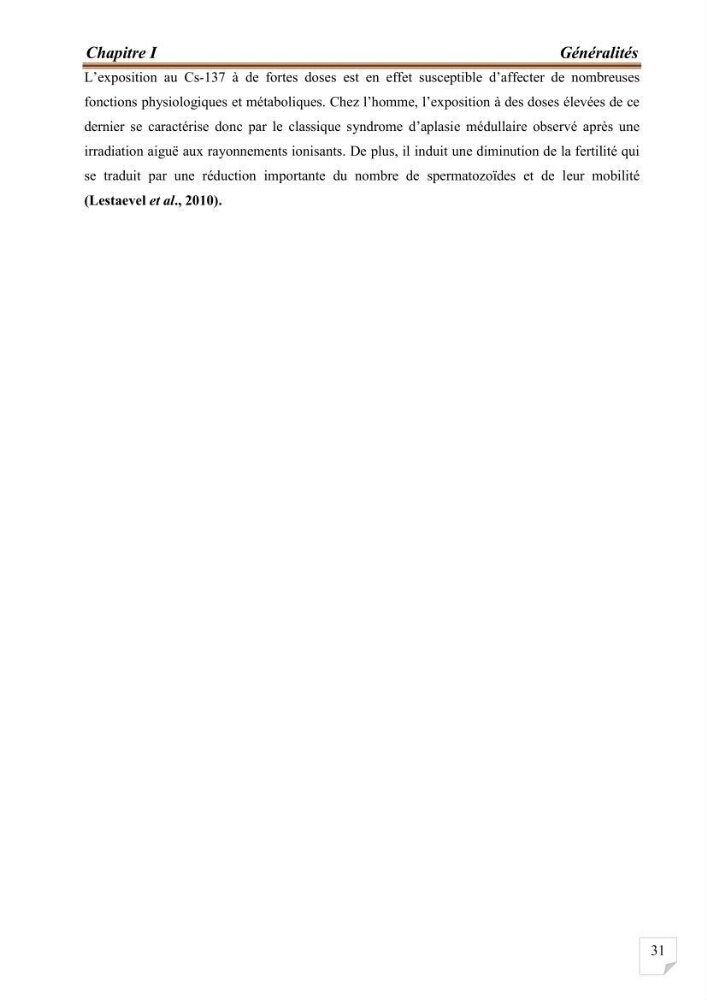 Evaluation de l’activité du Polonium-210 et niveaux des éléments de trace métalliques (Hg, Pb et Cd) dans le biote (Poissons comestibles et fruits de mer), risque sur la santé de l’homme:
