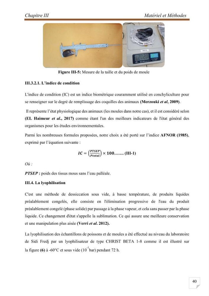 Evaluation de l’activité du Polonium-210 et niveaux des éléments de trace métalliques (Hg, Pb et Cd) dans le biote (Poissons comestibles et fruits de mer), risque sur la santé de l’homme: