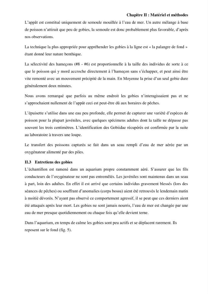 Contribution à l’étude des Gobiidae (Actinopterygii, Perciformes): inventaire d’espèces de quelques ports et plages de la côte algérienne.