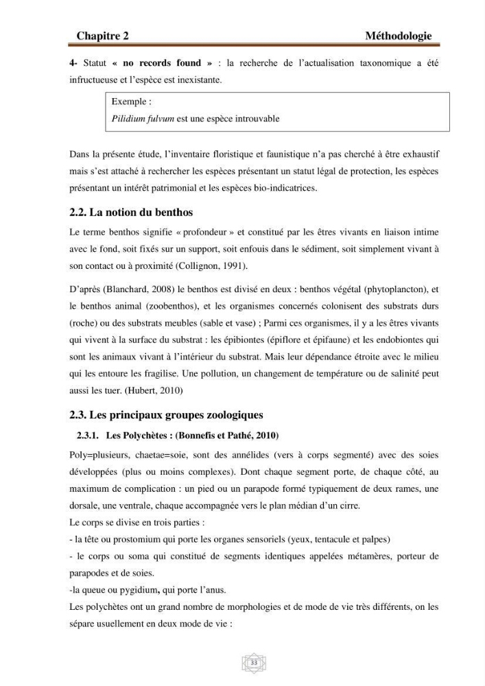 Inventaire de la faune et de la flore marine d\'intérêt écologique des sites remarquables de la région centre de la côte Algérienne (l\'Anse de Kouali et l\'île Aguelli):