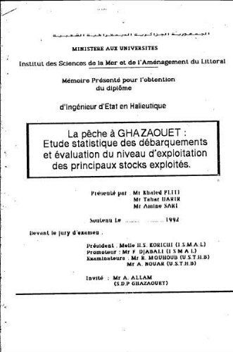La pêche à Ghazaouet La pêche à Ghazaouet