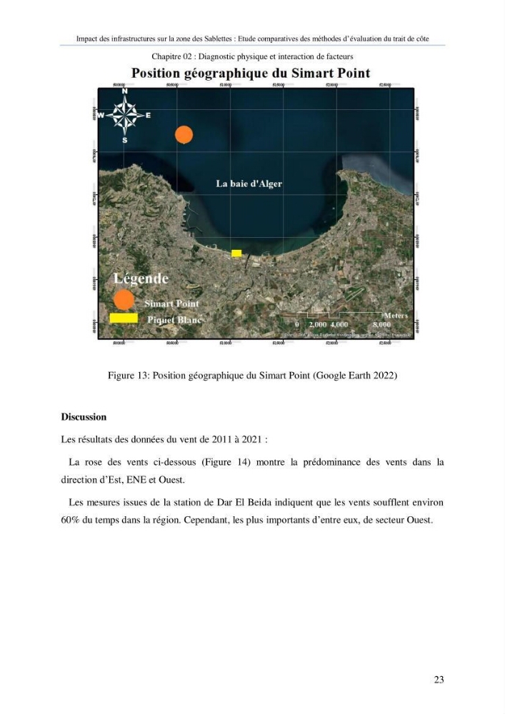 Impact des infrastructures sur la dynamique du littoral de la région de Sablettes (Piquet Blanc), étude comparative des méthodes d’évolution du trait de côte.