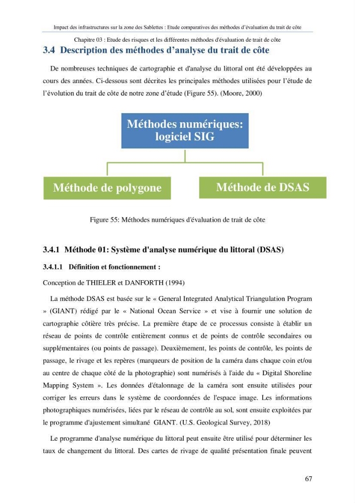 Impact des infrastructures sur la dynamique du littoral de la région de Sablettes (Piquet Blanc), étude comparative des méthodes d’évolution du trait de côte.