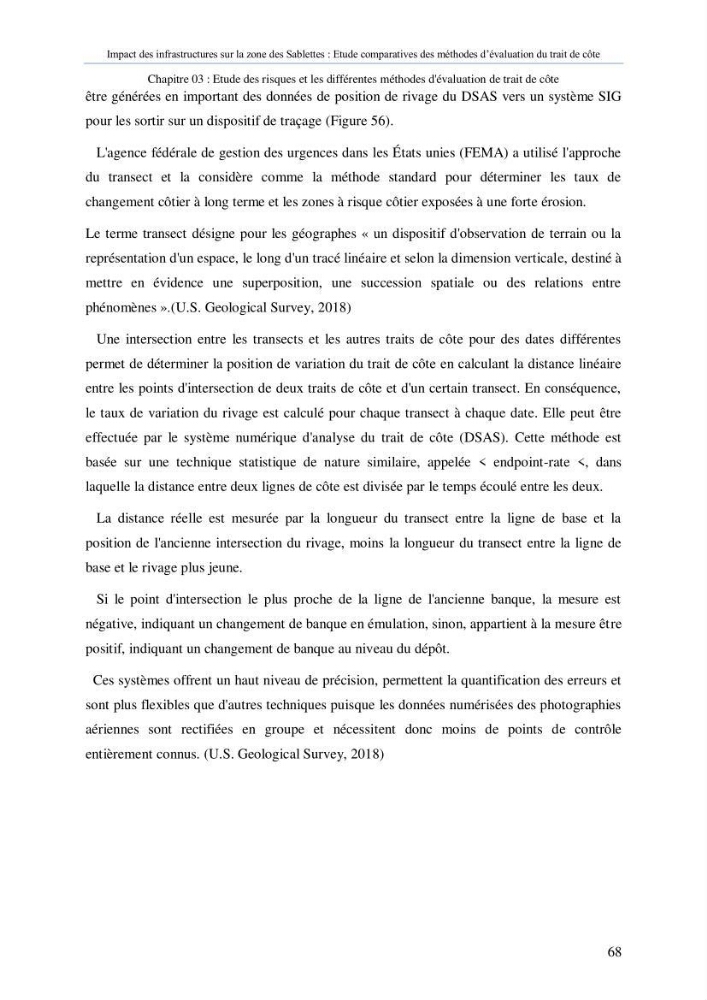 Impact des infrastructures sur la dynamique du littoral de la région de Sablettes (Piquet Blanc), étude comparative des méthodes d’évolution du trait de côte.
