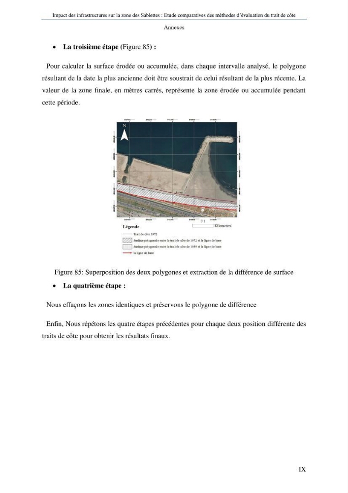 Impact des infrastructures sur la dynamique du littoral de la région de Sablettes (Piquet Blanc), étude comparative des méthodes d’évolution du trait de côte.