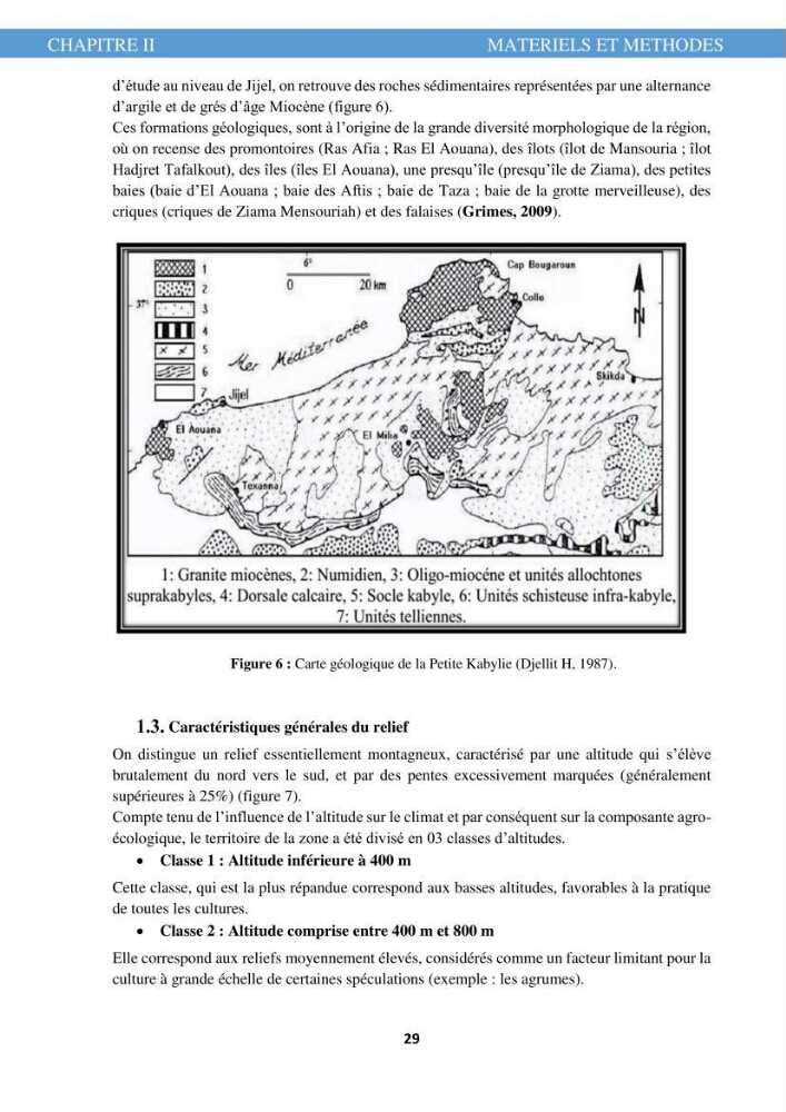 L\'évolution de l\'occupation du sol de la zone côtière du Parc National de Taza Jijel: