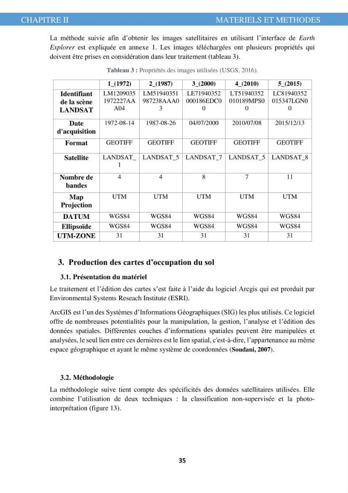 L\'évolution de l\'occupation du sol de la zone côtière du Parc National de Taza Jijel: